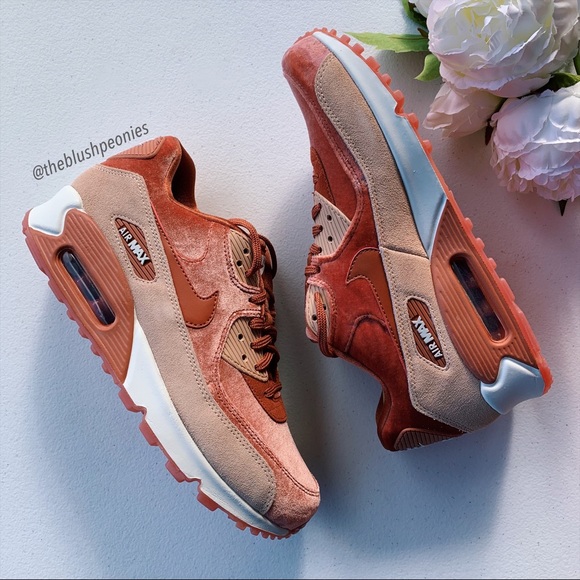 Nike Air Max 90 Velvet Dusty Peach NWT - Picture 8 of 14